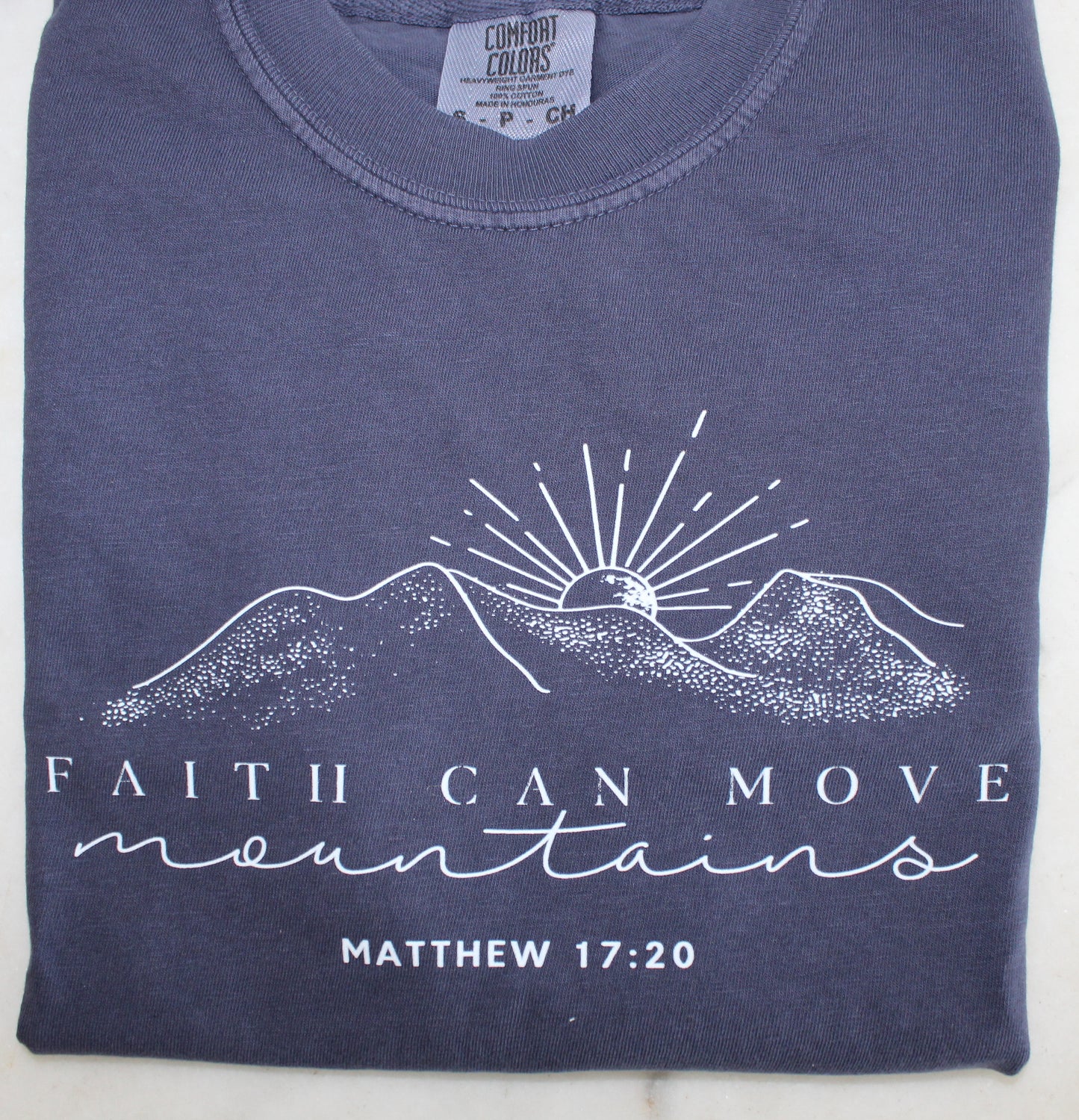 Faith can move mountains t-shirt