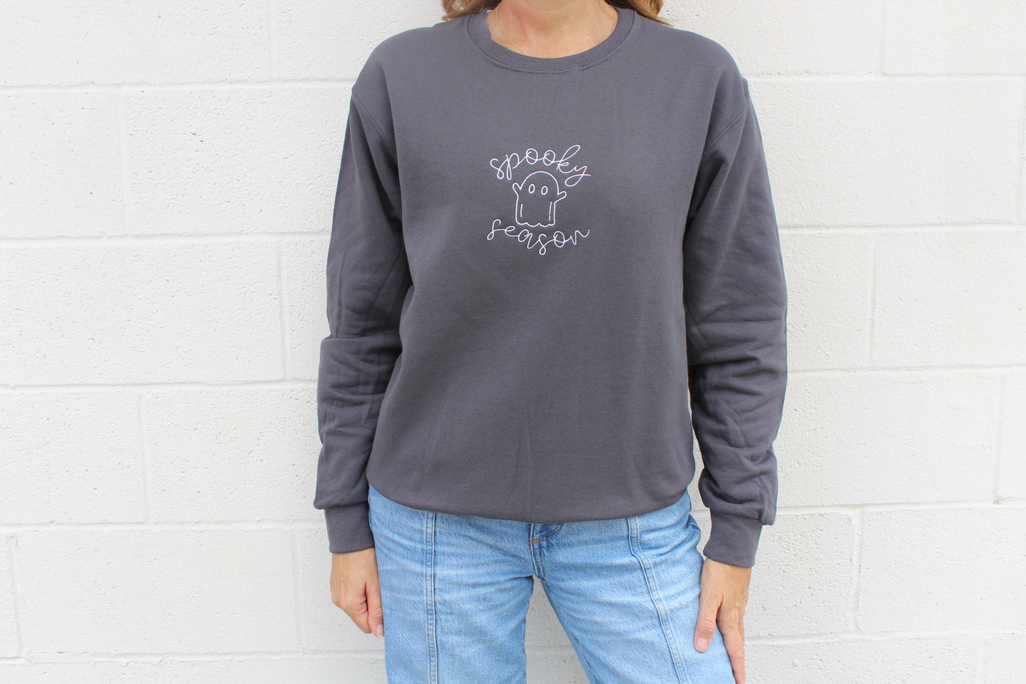Spooky Season with Ghost Sweatshirt