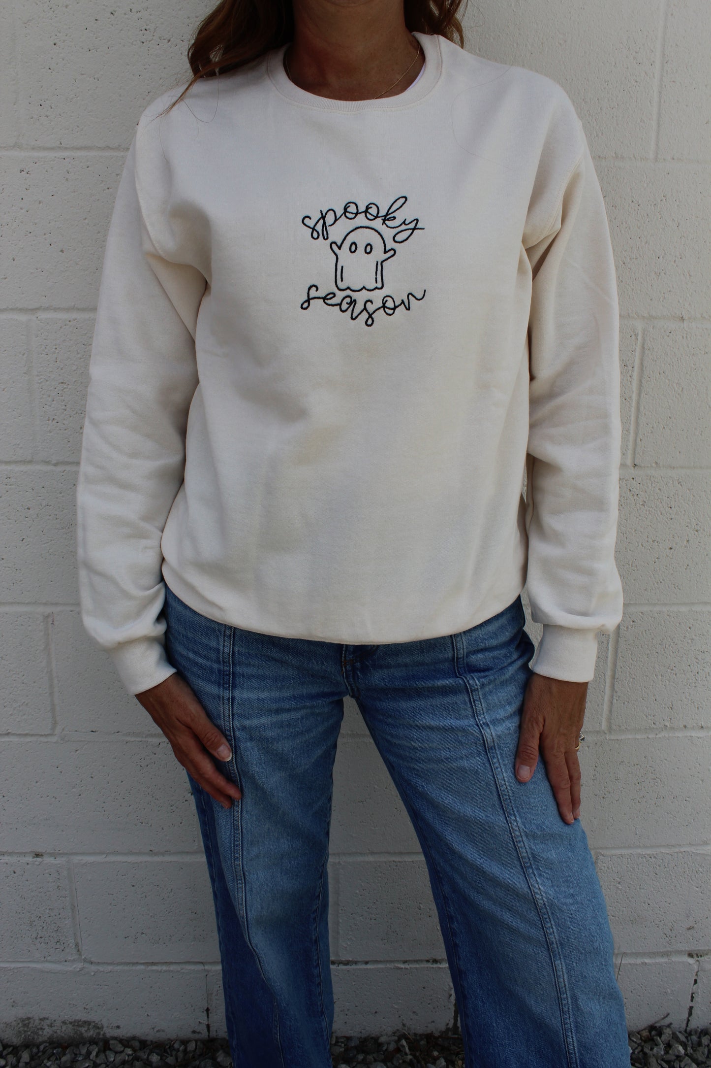 Spooky Season with Ghost Sweatshirt