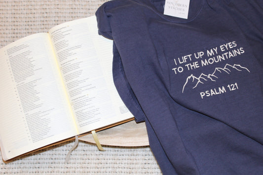 I Lift Up My Eyes to the Mountains, Psalm 121 T-Shirt